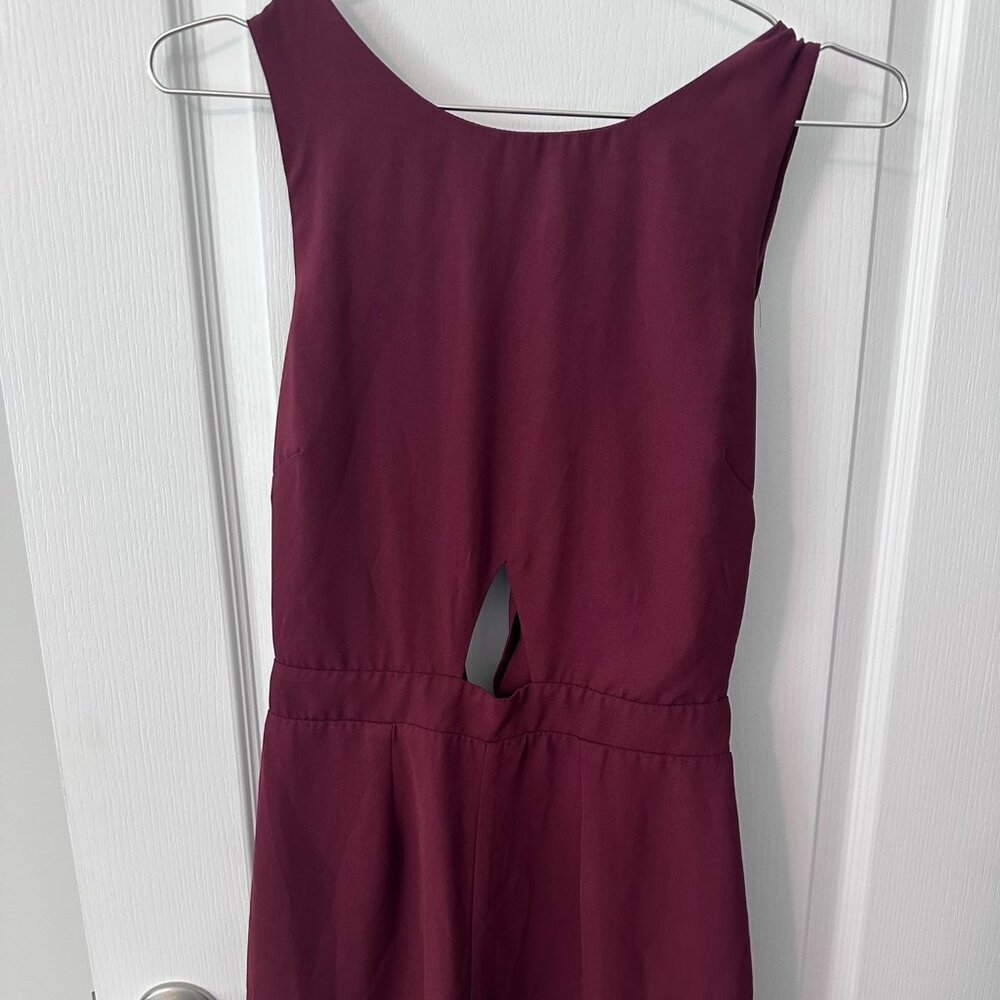 maroon romper